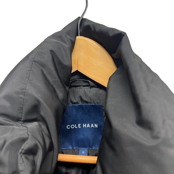 Cole Haan Quilted Coat Jacket in Black Women’s Size Small - Picture 3 of 11